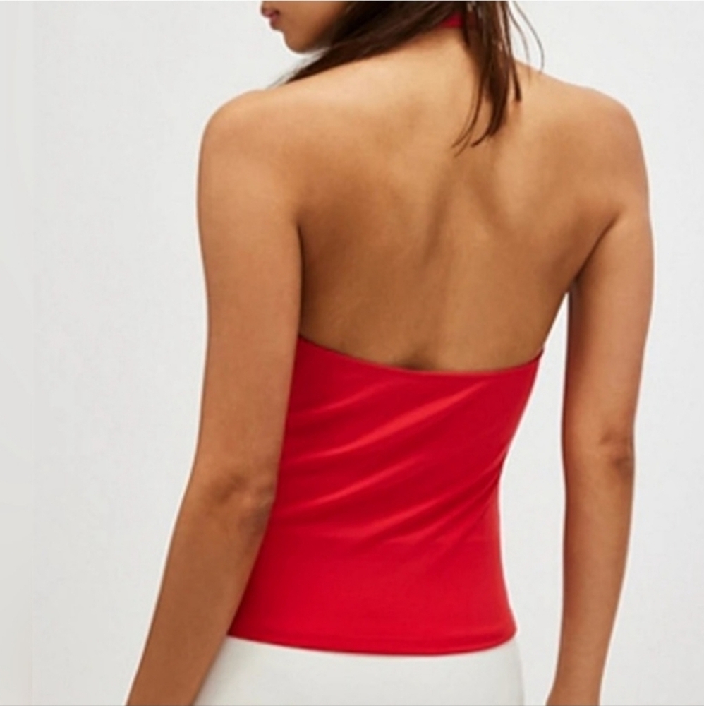 NWT Intimately Free People Have It All Halter Top Red XS New - Picture 2 of 5
